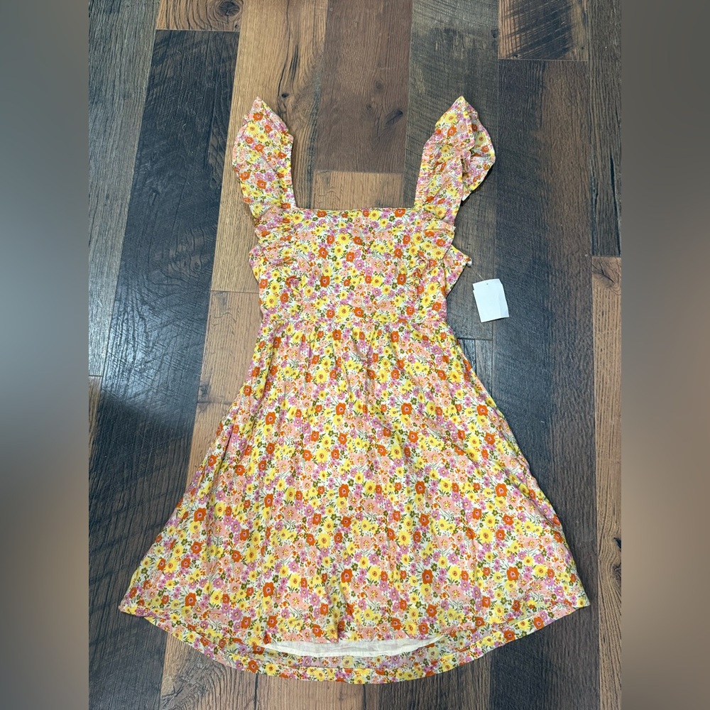 Lost + Wander Yellow Floral Ruffle Sundress - Picture 3 of 4